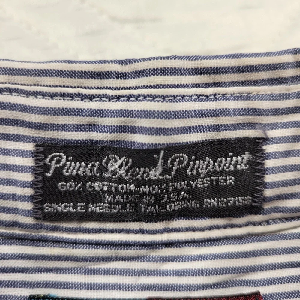 REPP LTD gray pinstripe long sleeve dress shirt size 19/36 4XL